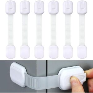 Linghhang - Set of 6 Baby Safety Door Blocks, Baby Cupboard Blocks, Child Safety Window, No Drilling, for Drawers, Refrigerators, Kitchen, Doors and Linghhang - Set of 6 Baby Safety Door Blocks, Baby Cupboard Blocks, Child Safety Window, No Drilling, for Drawers, Refrigerators, Kitchen, Doors and
