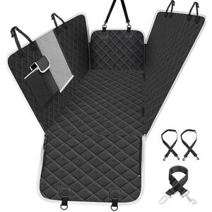 WOIYIC Dog Car Seat Covers, Rear Seat Protector with Viewing Window, Waterproof Back Seat Cover for Car and SUV, Football Plaid (147 x 137cm) Black2 WOIYIC Dog Car Seat Covers, Rear Seat Protector with Viewing Window, Waterproof Back Seat Cover for Car and SUV, Football Plaid (147 x 137cm) Black2