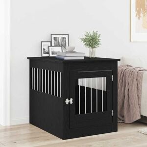 Vidaxl - Dog Crate Furniture Black Oak 80x64.5x71 cm Engineered Wood Vidaxl - Dog Crate Furniture Black Oak 80x64.5x71 cm Engineered Wood