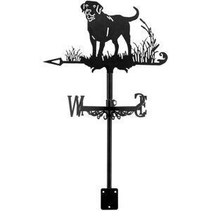 TLILY Dog Metal Weather Vane,Weathervane Silhouette,Garden Decorative Wind Direction Indicator for Outdoor Yard Farm TLILY Dog Metal Weather Vane,Weathervane Silhouette,Garden Decorative Wind Direction Indicator for Outdoor Yard Farm