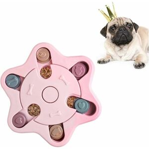 Hoopzi - Dog Puzzle, Dog Food Dispenser Toy, Durable Interactive Dog Toy, Puppy iq Training Toy (Pink) Hoopzi - Dog Puzzle, Dog Food Dispenser Toy, Durable Interactive Dog Toy, Puppy iq Training Toy (Pink)