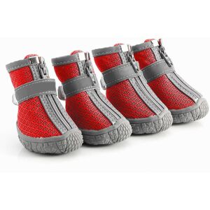 Groofoo - Dog Shoes for Small Dogs Breathable Dog Booties with Reflective Strips Puppy Paw Protector for Outdoors Hiking Climbing Walking Camping 3 Groofoo - Dog Shoes for Small Dogs Breathable Dog Booties with Reflective Strips Puppy Paw Protector for Outdoors Hiking Climbing Walking Camping 3