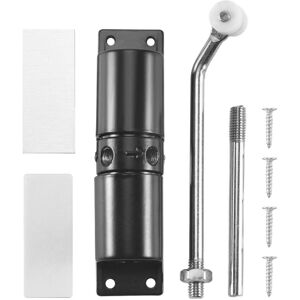 Tlily - Door Closer Household Black Belt Wheel Adjustable Automatic Closing Light Zinc Alloy Spring Tlily - Door Closer Household Black Belt Wheel Adjustable Automatic Closing Light Zinc Alloy Spring