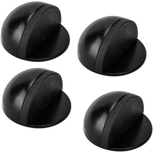 WOIYIC Door Stops, 4 Pack Stainless Steel Door Stops and Bumpers with Rubber Bumpers, Adhesive Doorstop for All Hard Floors - Black WOIYIC Door Stops, 4 Pack Stainless Steel Door Stops and Bumpers with Rubber Bumpers, Adhesive Doorstop for All Hard Floors - Black
