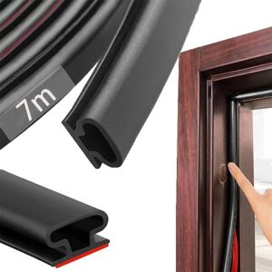WOIYIC Door Window and Soundproofing Seal, Type D Rubber Door Seal, TPE Self-Adhesive Door Sealing Strip, (Black, 8m) WOIYIC Door Window and Soundproofing Seal, Type D Rubber Door Seal, TPE Self-Adhesive Door Sealing Strip, (Black, 8m)