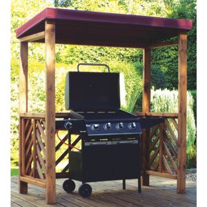 Charles Taylor - Dorchester bbq Shelter (Grey Roof Cover) - W170 x D100 x H196 - Fully Assembled - Grey Charles Taylor - Dorchester bbq Shelter (Grey Roof Cover) - W170 x D100 x H196 - Fully Assembled - Grey