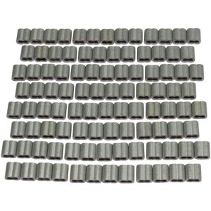 Securefix Direct - Double Barrel Crimp Sleeves Aluminium X100 (Electric Fence Wire Ferrules Polywire Splicing Loop) Securefix Direct - Double Barrel Crimp Sleeves Aluminium X100 (Electric Fence Wire Ferrules Polywire Splicing Loop)