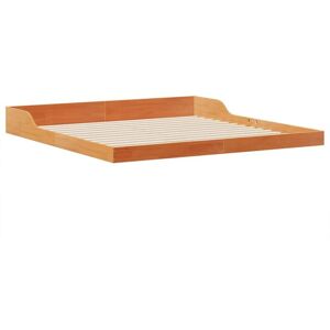 BONNEVIE Double bed,Bed Frame Wax brown 180 x 210 cm Solid pine wood CFW66019 CFW66019 BONNEVIE Double bed,Bed Frame Wax brown 180 x 210 cm Solid pine wood CFW66019 CFW66019