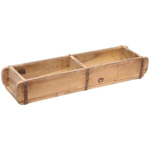 Double Brick Mold Planter - Reclaimed Wooden - L14 x W57 x H9 cm Double Brick Mold Planter - Reclaimed Wooden - L14 x W57 x H9 cm