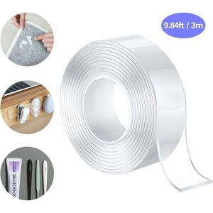 HOOPZI Double Sided Tape 3M Nano Tape, Transparent Without Trace Extra Strong Carpet Tape, High Temperature Waterproof Adhesive tapes no nails or screws HOOPZI Double Sided Tape 3M Nano Tape, Transparent Without Trace Extra Strong Carpet Tape, High Temperature Waterproof Adhesive tapes no nails or screws