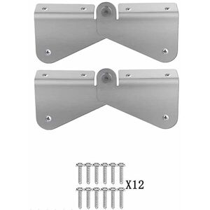COOCHEER Downspout Extension Hinge, Stainless Steel Flip Down Hinge with Screws for Easy Gutter Installation (2pcs) COOCHEER Downspout Extension Hinge, Stainless Steel Flip Down Hinge with Screws for Easy Gutter Installation (2pcs)