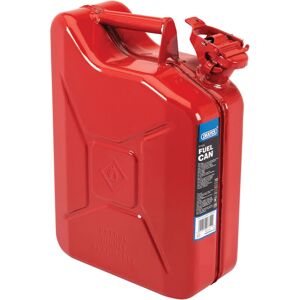 DRAPER TOOLS Draper 10L Red Steel Fuel Can - Durable, Leak-Proof Gasoline Container with Secure Cap DRAPER TOOLS Draper 10L Red Steel Fuel Can - Durable, Leak-Proof Gasoline Container with Secure Cap