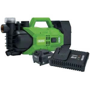 Draper 30872 D20 20V Water Pump, 2800L/h, 180W, 1 x 4.0Ah Battery, 1 x Fast Charger Draper 30872 D20 20V Water Pump, 2800L/h, 180W, 1 x 4.0Ah Battery, 1 x Fast Charger