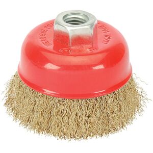Draper Brassed Steel Crimped Wire Cup Brush - 125mm - M14 - Wire Cup Brush Draper Brassed Steel Crimped Wire Cup Brush - 125mm - M14 - Wire Cup Brush