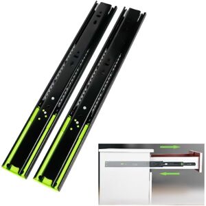 Memkey - Drawer rails, stainless steel drawer guides, 300 mm drawer guide, ball bearing guide, full extension guide with shock absorber, 2 pieces Memkey - Drawer rails, stainless steel drawer guides, 300 mm drawer guide, ball bearing guide, full extension guide with shock absorber, 2 pieces