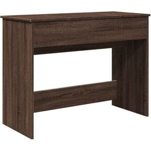 BONNEVIE Dressing Table with Mirror Brown Oak 100x45x76 cm CFW522024 BONNEVIE Dressing Table with Mirror Brown Oak 100x45x76 cm CFW522024