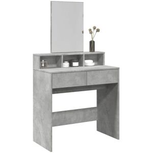 Vidaxl - Dressing Table with Mirror Concrete Grey 80x41x144.5 cm Vidaxl - Dressing Table with Mirror Concrete Grey 80x41x144.5 cm