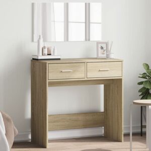 Vidaxl - Dressing Table with Mirror Sonoma Oak 80x39x80 cm Vidaxl - Dressing Table with Mirror Sonoma Oak 80x39x80 cm