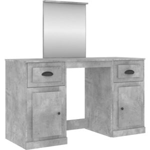 Vidaxl - Dressing Table with Mirror Concrete Grey 130x50x132.5 cm Vidaxl - Dressing Table with Mirror Concrete Grey 130x50x132.5 cm
