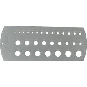 1/16'-1/2' Imperial Drill & Drill Rod Gauge - Kennedy 1/16'-1/2' Imperial Drill & Drill Rod Gauge - Kennedy