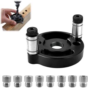 GOTRAYS Drill Guide, Bring 3/4/5/6/7/8/9/10mm Bushings, Drilling Jig, Hole Punch Locator Woodworking, Carpentry Tool, for Vertical Work Drill Guide GOTRAYS Drill Guide, Bring 3/4/5/6/7/8/9/10mm Bushings, Drilling Jig, Hole Punch Locator Woodworking, Carpentry Tool, for Vertical Work Drill Guide