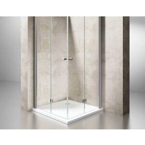 Durovin Bathrooms - Frameless Bifolding Shower Door - Wide Entry Space - 6mm Tempered Glass 700 x 1900 mm(WxH) Durovin Bathrooms - Frameless Bifolding Shower Door - Wide Entry Space - 6mm Tempered Glass 700 x 1900 mm(WxH)