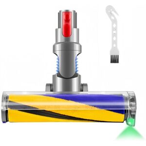 Tlily - Dust Detect Vacuum Attachment for V15 V11 V10 V8 V7 Hardwood Floor Head Soft Roller Brush with Optical Green Light Tlily - Dust Detect Vacuum Attachment for V15 V11 V10 V8 V7 Hardwood Floor Head Soft Roller Brush with Optical Green Light