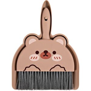 Groofoo - Dustpan and Brush Set Cartoon Mini Portable Cleaning Broom with Dust Pan for Desk Bear Groofoo - Dustpan and Brush Set Cartoon Mini Portable Cleaning Broom with Dust Pan for Desk Bear