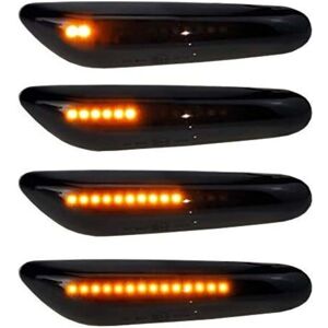 WOIYIC Dynamic LED Daytime Running Lights, Side Indicators, 2 Orange LED Turn Signals, 16 LEDs, 2835SMD, Smoked Finish for E90 E91 E92 E60 E87 E82 E46 SB10 WOIYIC Dynamic LED Daytime Running Lights, Side Indicators, 2 Orange LED Turn Signals, 16 LEDs, 2835SMD, Smoked Finish for E90 E91 E92 E60 E87 E82 E46 SB10