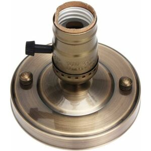 Trimec - E26 Douille d'ampoule Solide, Pied de Lampe E26 Galvanoplastie Aluminium Vintage Rétro Edison Vis de Plafond Lumière Ampoule Support de Trimec - E26 Douille d'ampoule Solide, Pied de Lampe E26 Galvanoplastie Aluminium Vintage Rétro Edison Vis de Plafond Lumière Ampoule Support de