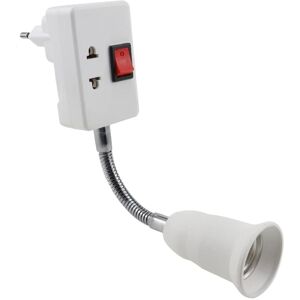 MEMKEY E27 Socket with Switch, 360 Degree Adjustable, E27 Lamp Adapter, Wall Socket, Lamp Holder, E27 Socket without Bulb for Office, Bedroom, Kitchen, MEMKEY E27 Socket with Switch, 360 Degree Adjustable, E27 Lamp Adapter, Wall Socket, Lamp Holder, E27 Socket without Bulb for Office, Bedroom, Kitchen,