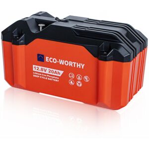 Eco-worthy - 20Ah 12V Lithium Battery LiFePO4 Rechargeable battery Lithium Iron Phosphate with 3000+ Deep Cycles and bms Protection Eco-worthy - 20Ah 12V Lithium Battery LiFePO4 Rechargeable battery Lithium Iron Phosphate with 3000+ Deep Cycles and bms Protection