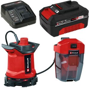 Einhell GE-DP 18v Power X-Change Cordless Submersible Water Pump + 4AH Kit Einhell GE-DP 18v Power X-Change Cordless Submersible Water Pump + 4AH Kit