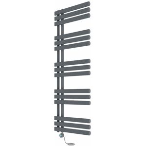 NRG - Electric Bathroom Prefilled D-shape Heated Towel Rail Radiator Thermostatic Heating Rads 1600x600mm Sand Grey NRG - Electric Bathroom Prefilled D-shape Heated Towel Rail Radiator Thermostatic Heating Rads 1600x600mm Sand Grey