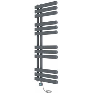 NRG - Electric Bathroom Prefilled D-shape Heated Towel Rail Radiator Thermostatic Heating Rads 1200x450mm Sand Grey NRG - Electric Bathroom Prefilled D-shape Heated Towel Rail Radiator Thermostatic Heating Rads 1200x450mm Sand Grey