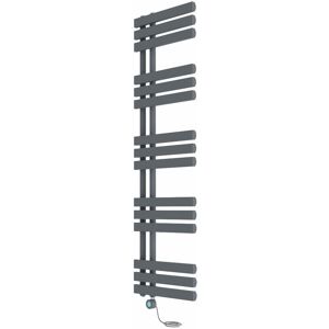 NRG - Electric Bathroom Prefilled D-shape Heated Towel Rail Radiator Thermostatic Heating Rads 1600x450mm Sand Grey NRG - Electric Bathroom Prefilled D-shape Heated Towel Rail Radiator Thermostatic Heating Rads 1600x450mm Sand Grey