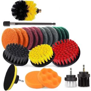 IKODM Electric Drill Brush for Drill + Car Scrub Brush Cleaning Kit for Car Carpet Bathroom 22pcs (22pcs) - RWKitchen & Household ›Cleaning Products & IKODM Electric Drill Brush for Drill + Car Scrub Brush Cleaning Kit for Car Carpet Bathroom 22pcs (22pcs) - RWKitchen & Household ›Cleaning Products &