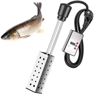 Gotrays - Electric Immersion Water Heater, 2500W Portable Thermostatic Heating Element, with Stainless Steel Thermal Insulation Cover and Thermostat Gotrays - Electric Immersion Water Heater, 2500W Portable Thermostatic Heating Element, with Stainless Steel Thermal Insulation Cover and Thermostat