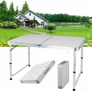 Briefness - Folding Table 4ft Adjustable Height Camping Picnic Dining bbq Tables Cooking Briefness - Folding Table 4ft Adjustable Height Camping Picnic Dining bbq Tables Cooking