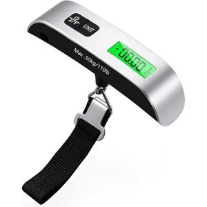 SJQKA Electronic Luggage Scale, Portable Travel Scale, Tare Function, Up to 50kg/110lbs SJQKA Electronic Luggage Scale, Portable Travel Scale, Tare Function, Up to 50kg/110lbs