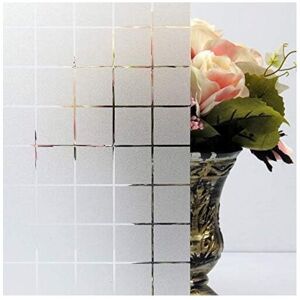 MEMKEY Electrostatic Window Film, Anti-UV, Anti-Peeping, Checkered Pattern Window Sticker for Office, Bedroom, Kitchen, Bathroom (45 x 200 cm) MEMKEY Electrostatic Window Film, Anti-UV, Anti-Peeping, Checkered Pattern Window Sticker for Office, Bedroom, Kitchen, Bathroom (45 x 200 cm)