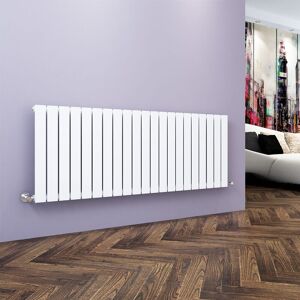 ELEGANT 600 x 1596 mm White Column Radiator Single Flat Panel Designer Bathroom Radiator + Chrome Thermostatic Radiator Valves ELEGANT 600 x 1596 mm White Column Radiator Single Flat Panel Designer Bathroom Radiator + Chrome Thermostatic Radiator Valves