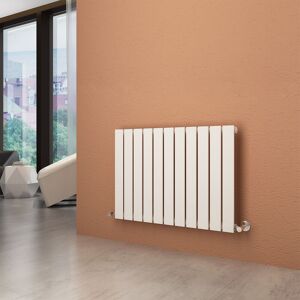 Elegant - Horizontal Radiator 600x836mm White Flat Panel Central Heating Rad with Chrome Thermostatic Radiator Valves Elegant - Horizontal Radiator 600x836mm White Flat Panel Central Heating Rad with Chrome Thermostatic Radiator Valves