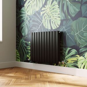 Elegant - Modern Flat Panel Central Heating Radiator Black Horizontal Double Panel Rads 600 x 748mm Elegant - Modern Flat Panel Central Heating Radiator Black Horizontal Double Panel Rads 600 x 748mm