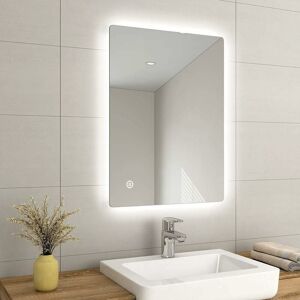 EMKE Illuminated LED Bathroom Mirror LED Mirrors Light with Touch Contro Switch + Anti Fog + IP44 Rated 800 x 600 mm EMKE Illuminated LED Bathroom Mirror LED Mirrors Light with Touch Contro Switch + Anti Fog + IP44 Rated 800 x 600 mm