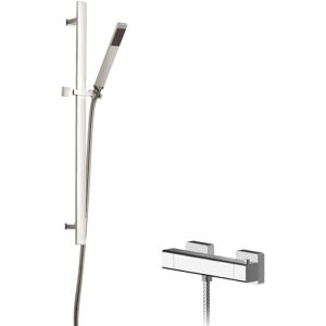 Balterley - Empire Square Bar Valve & Sheer Slide Rail Shower Kit - Chrome Balterley - Empire Square Bar Valve & Sheer Slide Rail Shower Kit - Chrome