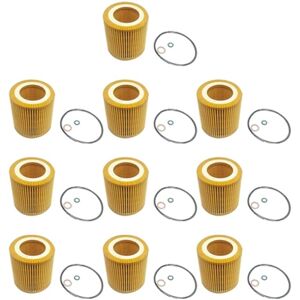 TLILY Engine Oil Filter Hu816X for Bmw E60 E82 E88 E90 E92 E93 09106015 11427541827(10PCS) TLILY Engine Oil Filter Hu816X for Bmw E60 E82 E88 E90 E92 E93 09106015 11427541827(10PCS)