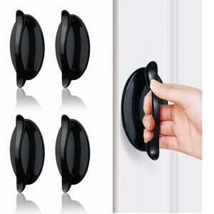 DERRUI Poignee Porte Entree, Poignée Porte Coulissante, Poignée De Porte Collante Noir 4 Pcs, Poignée En Plastique Abs Pour Portes Et Fenêtres, Armoires, DERRUI Poignee Porte Entree, Poignée Porte Coulissante, Poignée De Porte Collante Noir 4 Pcs, Poignée En Plastique Abs Pour Portes Et Fenêtres, Armoires,