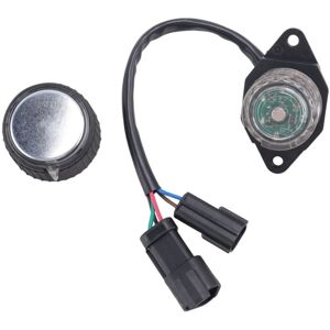 TLILY Excavator Parts 21Q4-20812 for Hyundai R130 R150 R215 R225-9 Throttle Knob Switch Controller (Double Plug) TLILY Excavator Parts 21Q4-20812 for Hyundai R130 R150 R215 R225-9 Throttle Knob Switch Controller (Double Plug)