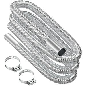 WOIYIC Exhaust Hose, 300cm Portable Flexible Stainless Steel Exhaust Hose with 2 Stainless Steel Clamps, Car Exhaust Pipe(25mm) for Car Diesel Heater WOIYIC Exhaust Hose, 300cm Portable Flexible Stainless Steel Exhaust Hose with 2 Stainless Steel Clamps, Car Exhaust Pipe(25mm) for Car Diesel Heater